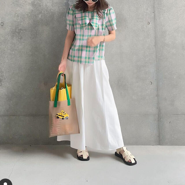 ZARA(ザラ)のHIAND 襟付きチェックブラウス レディースのトップス(シャツ/ブラウス(半袖/袖なし))の商品写真