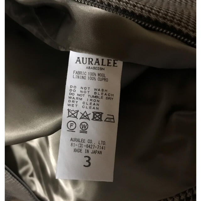 AURALEE オーラリー 18AW ダブルフェイスチェックブルゾン 2