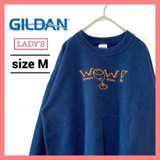 ギルタン(GILDAN)の90s 古着 ギルダン スウェット トレーナー レディース ゆるダボ M(トレーナー/スウェット)