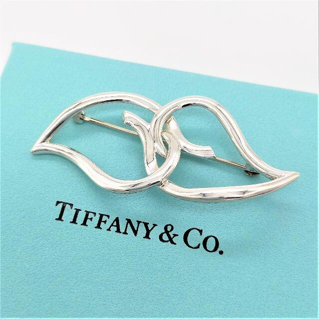 Tiffany & Co.(ティファニー)のTIFFANY&Co. ティファニー ダブル オープン リーフ ブローチ レディースのアクセサリー(ブローチ/コサージュ)の商品写真