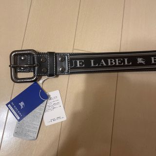 バーバリーブルーレーベル(BURBERRY BLUE LABEL)のバーバリーブルーレーベル　新品　未使用　ベルト　ブラック　黒　ロゴ(ベルト)