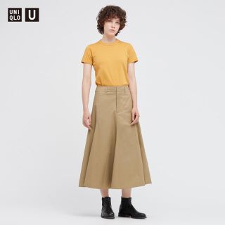 ユニクロ(UNIQLO)のUNIQLO  コットンツイルフレアスカート(ロングスカート)