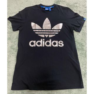 アディダス(adidas)のadidas originals Tシャツ　Mサイズ　アディダス　黒ロゴT(Tシャツ/カットソー(半袖/袖なし))