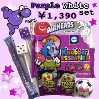 mini ʕ •ᴥ• ʔ Purple White セット  ASMR(菓子/デザート)