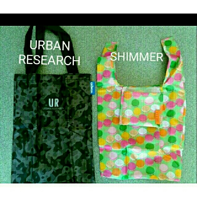 URBAN RESEARCH(アーバンリサーチ)の飲料コラボ品URBAN RESEARCH&SHIMMER  ミニエコバッグセット レディースのバッグ(エコバッグ)の商品写真