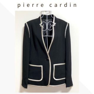 ピエールカルダン(pierre cardin)の【美品】pierre cardin シルバーパイピング ジョーゼットジャケット(テーラードジャケット)