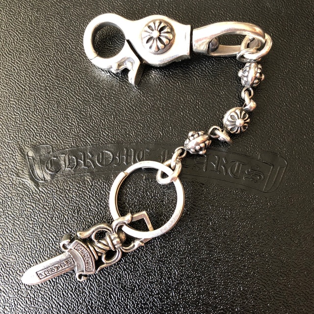 Chrome Hearts(クロムハーツ)のシルバー925 キーリング ベルトフック クラスプ ダガーキーチェーン メンズのファッション小物(キーホルダー)の商品写真