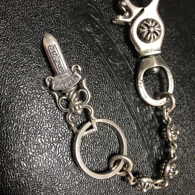 Chrome Hearts(クロムハーツ)のシルバー925 キーリング ベルトフック クラスプ ダガーキーチェーン メンズのファッション小物(キーホルダー)の商品写真