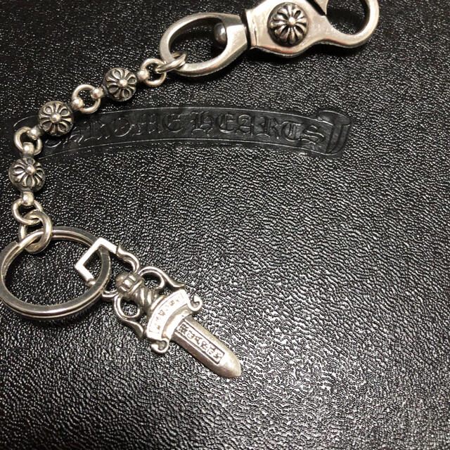 Chrome Hearts(クロムハーツ)のシルバー925 キーリング ベルトフック クラスプ ダガーキーチェーン メンズのファッション小物(キーホルダー)の商品写真