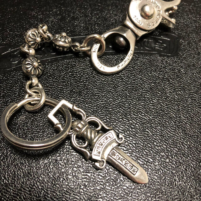 Chrome Hearts(クロムハーツ)のシルバー925 キーリング ベルトフック クラスプ ダガーキーチェーン メンズのファッション小物(キーホルダー)の商品写真