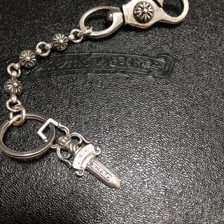 シルバー925 キーリング ベルトフック クラスプ ダガーキーチェーン