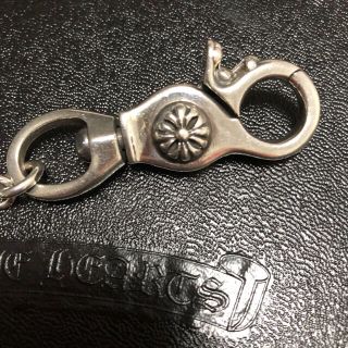 シルバー925 キーリング ベルトフック クラスプ ダガーキーチェーン
