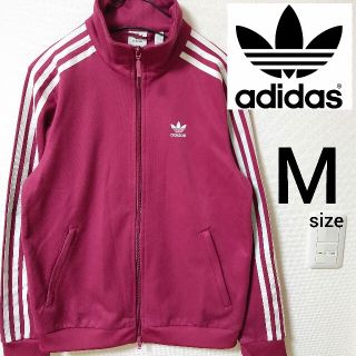 アディダス(adidas)のアディダス ワインレッド ジャージ トラックトップ レディース M ジャケット(その他)