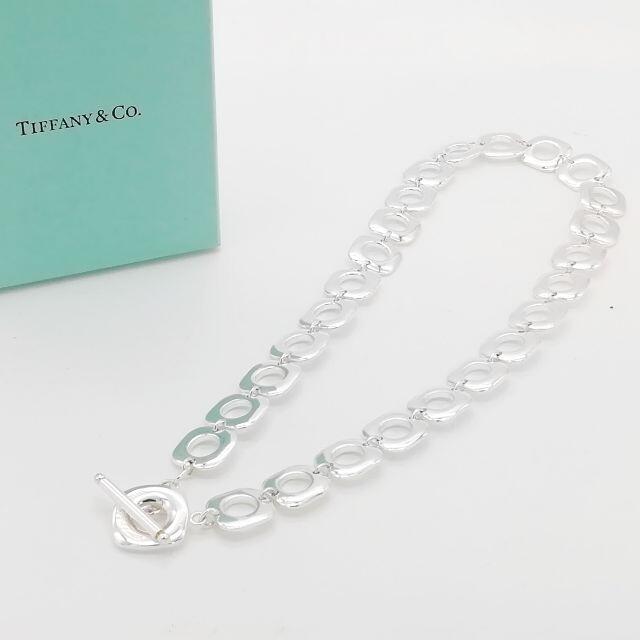 Tiffany & Co. - 希少 ティファニー スクエア サークル リンク トグル