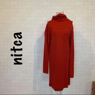 ニトカ(nitca)の◎未使用◎ nitca ボリュームネックチュニックワンピ(ミニワンピース)