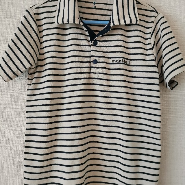 mont bell(モンベル)のmont bell モンベル　キッズ　ポロシャツ　130 キッズ/ベビー/マタニティのキッズ服男の子用(90cm~)(Tシャツ/カットソー)の商品写真