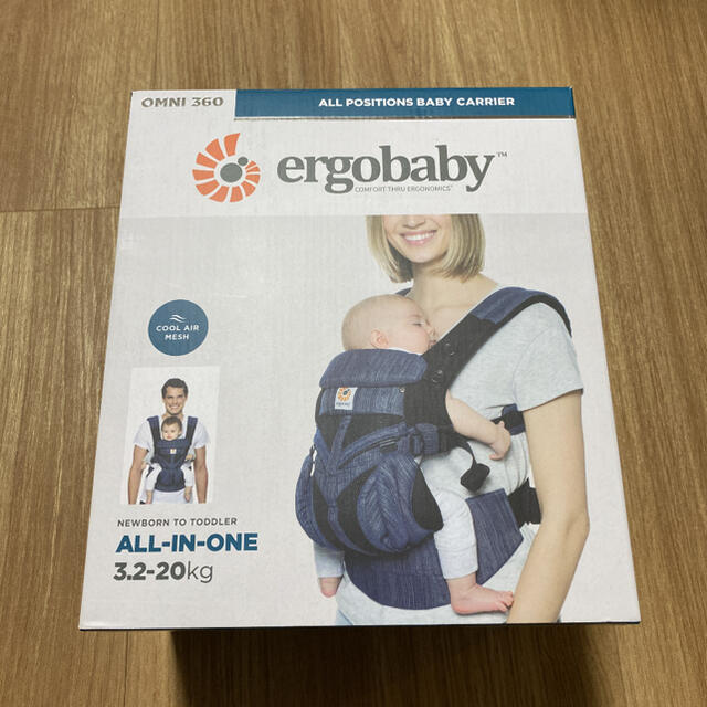 Ergobaby(エルゴベビー)のエルゴベビー OMNI 360 インディゴヴィーブ キッズ/ベビー/マタニティの外出/移動用品(抱っこひも/おんぶひも)の商品写真