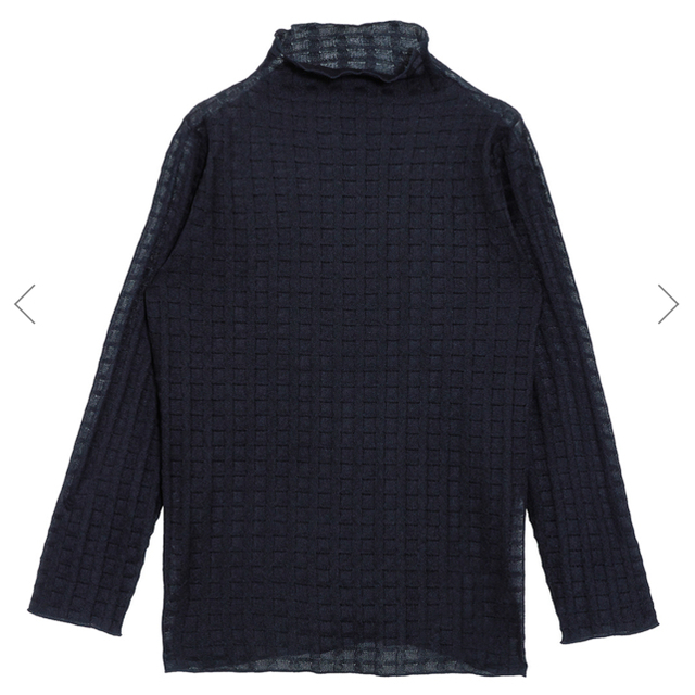 Ameri VINTAGE(アメリヴィンテージ)のPLAID SHEER TURTLE KNIT レディースのトップス(ニット/セーター)の商品写真