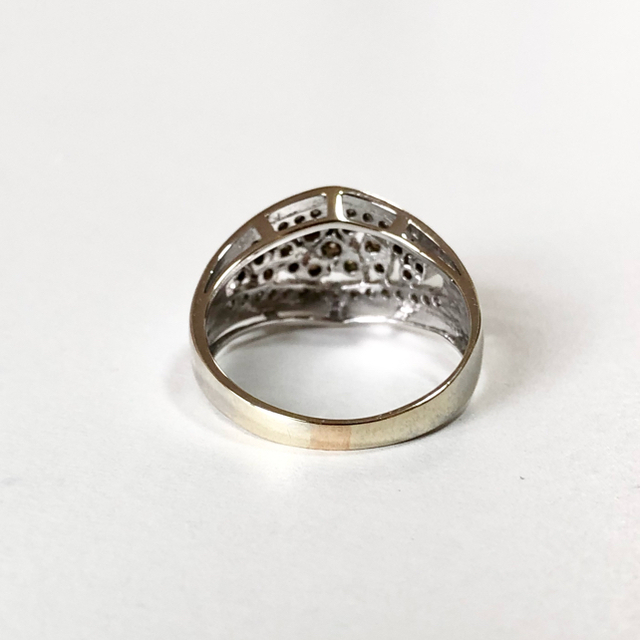 k10WG 天然ダイヤモンドリング 0.60ct 13号 レディースのアクセサリー(リング(指輪))の商品写真