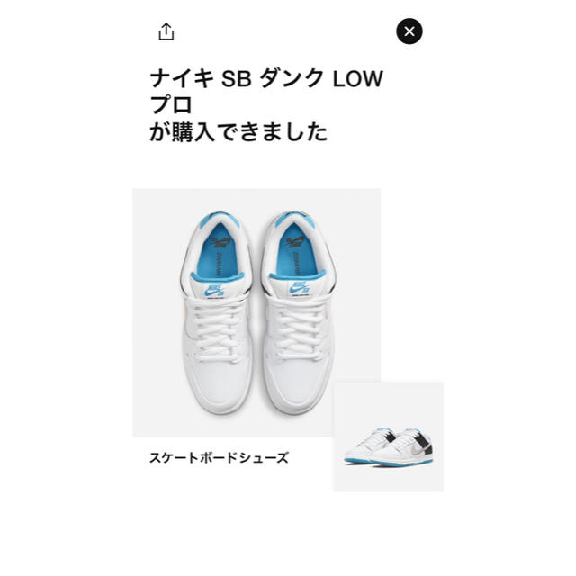 NIKE SB DUNK LOW "LASER BLUE" 26.5