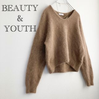 ビューティアンドユースユナイテッドアローズ(BEAUTY&YOUTH UNITED ARROWS)の★ビューティアンドユース  ユナイテッドアローズ ★vネックファーニット(ニット/セーター)