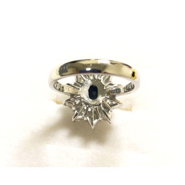 ☆鑑別結果付☆ Pt900 プラチナ サファイヤ ダイヤモンド リング 指輪  レディースのアクセサリー(リング(指輪))の商品写真