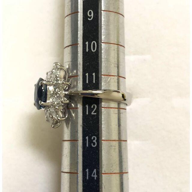 ☆鑑別結果付☆ Pt900 プラチナ サファイヤ ダイヤモンド リング 指輪  レディースのアクセサリー(リング(指輪))の商品写真