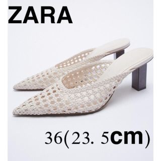 ザラ(ZARA)のZARA メッシュヒールミュール(ミュール)