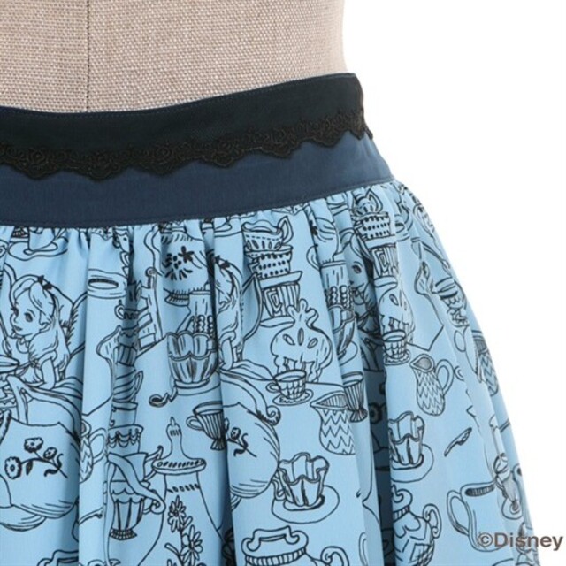 axes femme(アクシーズファム)のアリス　アクシーズファム　スカート　ブルー　ディズニー レディースのスカート(ひざ丈スカート)の商品写真