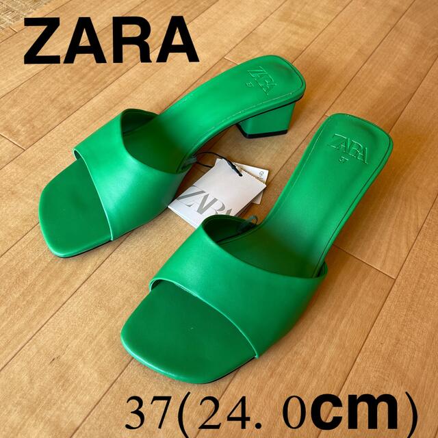 ZARA(ザラ)のZARA ブロックヒールサンダル レディースの靴/シューズ(サンダル)の商品写真