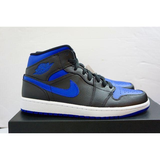 新品2019NIKEナイキ AIR JORDAN1 MID ROYAL709L▲ メンズの靴/シューズ(スニーカー)の商品写真