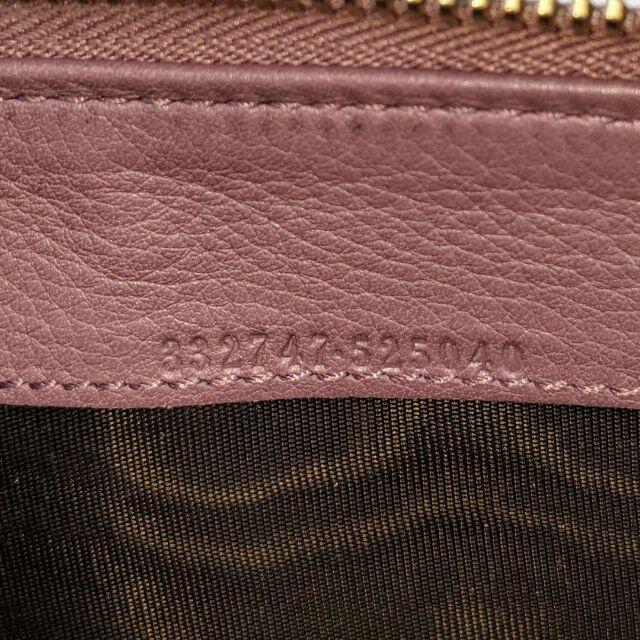 ★正規美品 GUCCI レディース 財布 パープル/紫 L字ファスナー レザー