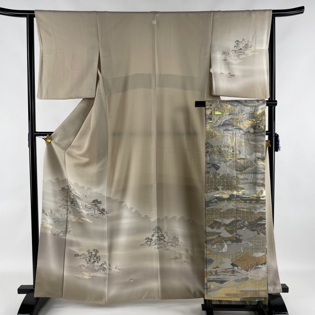 訪問着 身丈164cm 裄丈64cm 正絹 秀品 - 着物