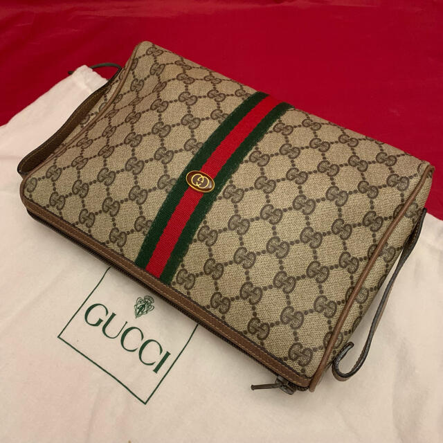 Gucci(グッチ)のオールドGUCCI☆シェリークラッチバッグ レディースのバッグ(クラッチバッグ)の商品写真