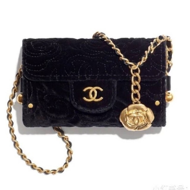 CHANEL(シャネル)の国内正規店購入新品21AW秋冬シャネルショルダーチェーンバッグバニティ黒カメリア レディースのバッグ(ショルダーバッグ)の商品写真