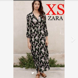 ZARA - ZARA フラワー柄ワンピース XSサイズの通販 by dress_me_up's ...