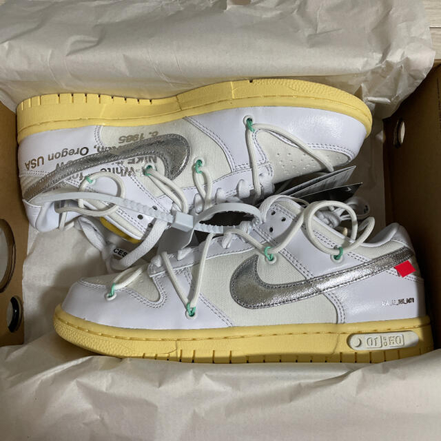 NIKE - OFF-WHITE NIKE DUNK LOW 01of50 【送料込み】