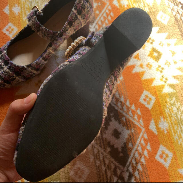 SNIDEL(スナイデル)のオリエンタルトラフィック　ツイードストラップパンプス レディースの靴/シューズ(ハイヒール/パンプス)の商品写真