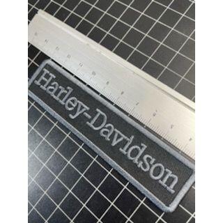 ハーレーダビッドソン(Harley Davidson)のアイロンワッペン★HARLEY-DAVIDSON★ハーレーダビッドソン★グレー(装備/装具)