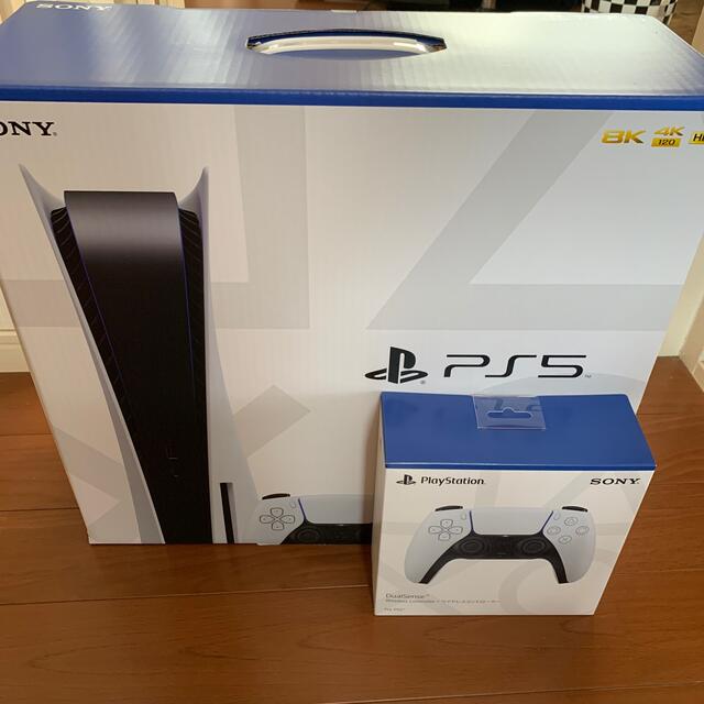 PlayStation - 【新品未開封】　新型PS5 本体　通常盤　ワイヤレスコントローラーセット