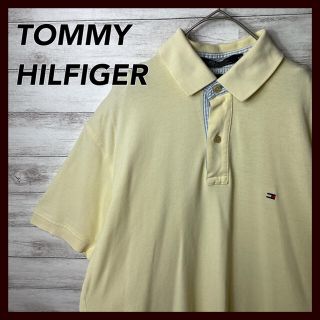 古着 TOMMY HILFIGER トミー ポロシャツ M イエロー(ポロシャツ)