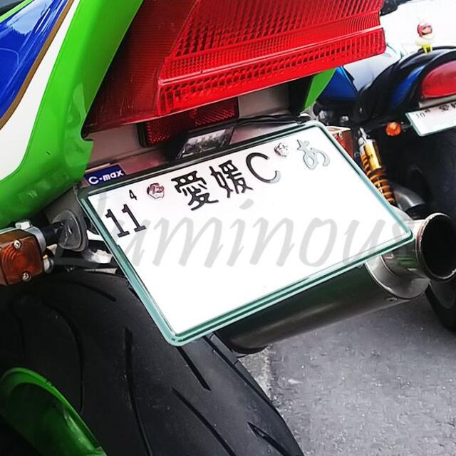 Y 高輝度 別体 LEDナンバー灯 ナンバーステー フェンダーレス 自動車/バイクのバイク(パーツ)の商品写真