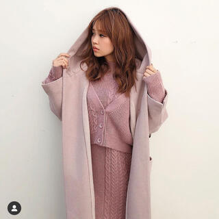 rienda Ｓリエンダ ピンク ロングコート resexxy moussy