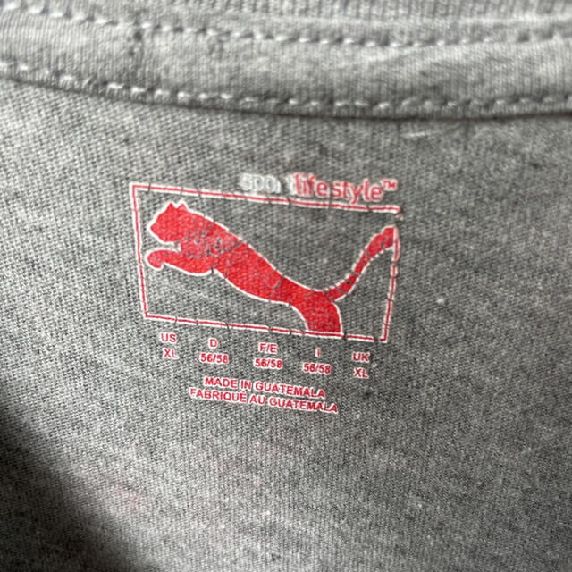 古着 PUMA プーマ DISNEY ディズニー コラボ Tシャツ XL グレー メンズのトップス(Tシャツ/カットソー(半袖/袖なし))の商品写真