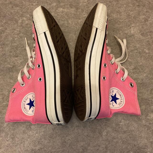 CONVERSE(コンバース)のコンバース　ピンク　ハイカット　専用です レディースの靴/シューズ(スニーカー)の商品写真