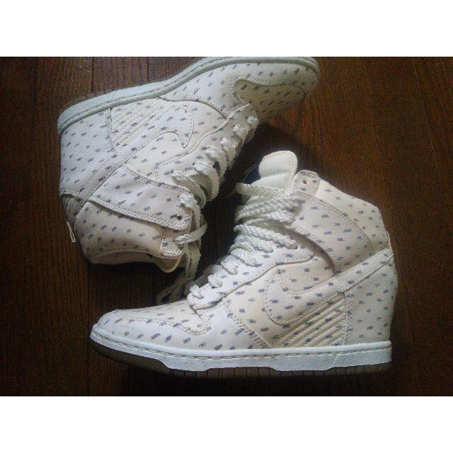 dunk sky hi print blank gris