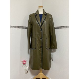 タダシショウジ(TADASHI SHOJI)の新品 13～15号 本革コート GL1837XNT(ロングコート)