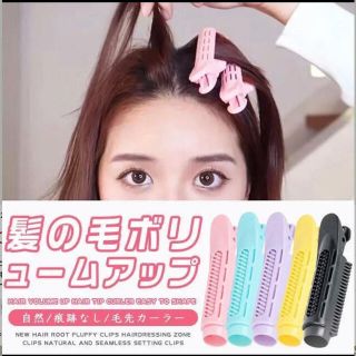 ヘアカーラー　毛根クリップ　4個セット(その他)