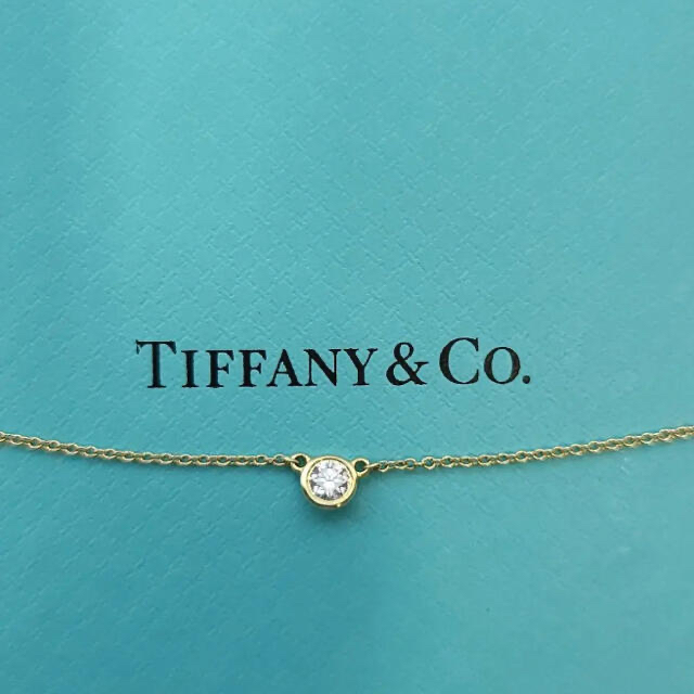 Tiffany & Co.(ティファニー)のティファニー　バイザヤード　0.17ct  YG ネックレス　イエローゴールド レディースのアクセサリー(ネックレス)の商品写真