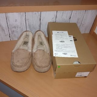 アグ(UGG)のアグ　モカシン　アンスレー　ベージュ　25㎝(スリッポン/モカシン)